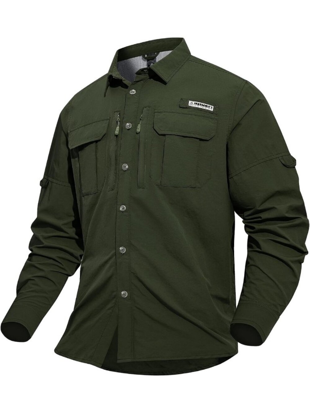 Men's UPF 50+ Long Sleeve Hiking Shirt, Lightweight, Quick-Dry, Outdoor Apparel